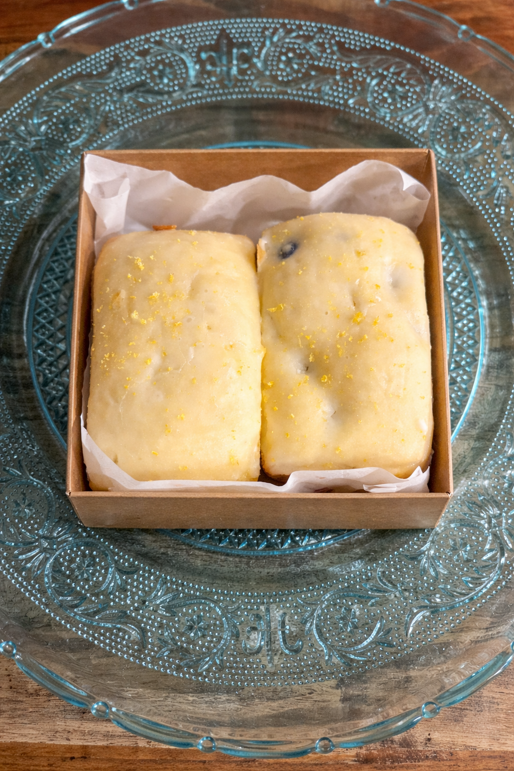 Iced Lemon Pound Cake (2 mini loaves)